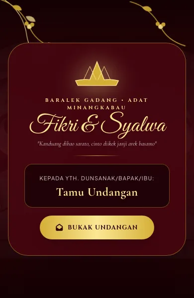 Baralek Gadang Pucuak Rebung