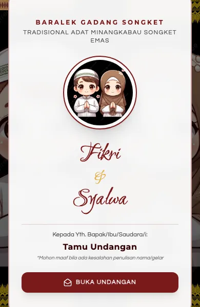 Minang Songket Klasik (Tradisional)